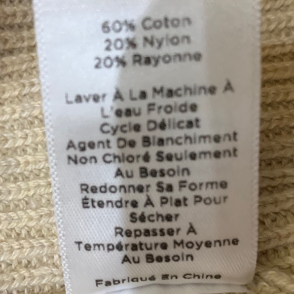 2/$30 Talbots Crew Neck Sweater Taupe XS - Picture 6 of 8